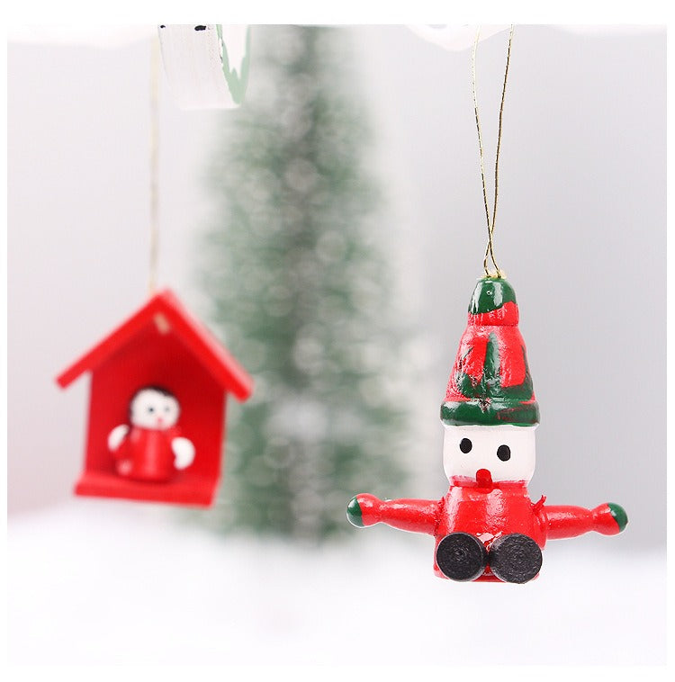 🎅Christmas tree decorations wooden pendants 🎄